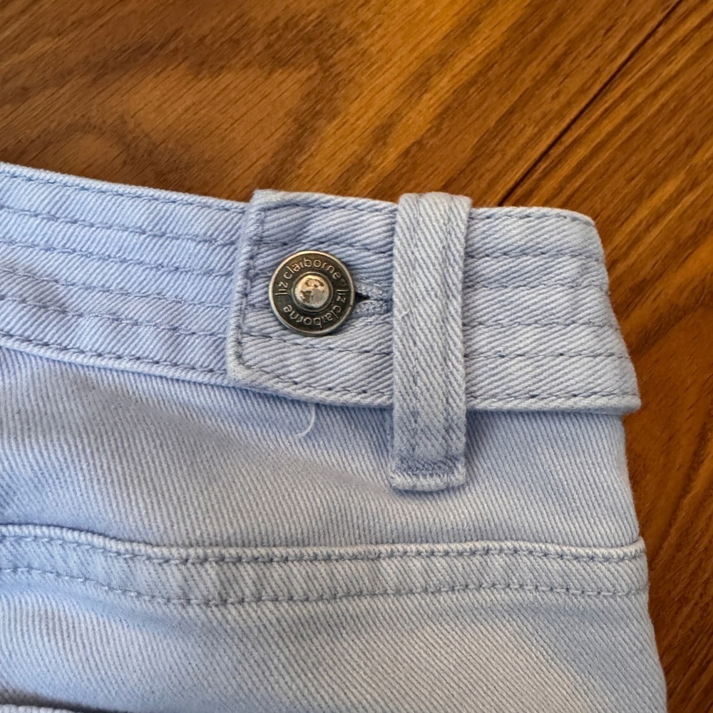 Liz Claiborne Straight Leg Jeans Light Blue WDMUC263 6R - Picture 5 of 11
